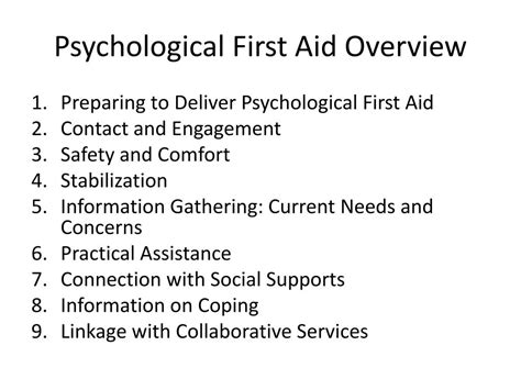 Ppt Psychological First Aid Powerpoint Presentation Free Download