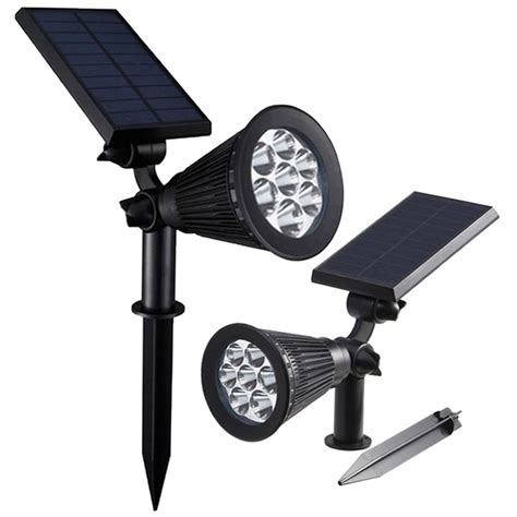 Luminaria Solar Espeto Leds Quintal Casa Jardim Kit Und Ilumina Ao