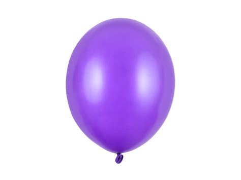 Balony Lateksowe Strong Fioletowe Metallic Purple 30cm 100 Szt