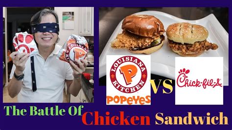 Popeyes Vs Chick Fil A The Battle Of Chicken Sandwich Blindfold