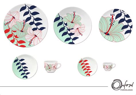 Ilustra Es E Design Oxford Porcelanas On Behance