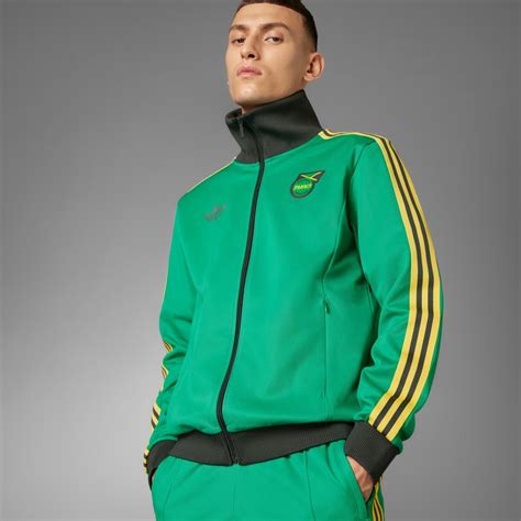 Clothing Jamaica Beckenbauer Track Top Green Adidas South Africa