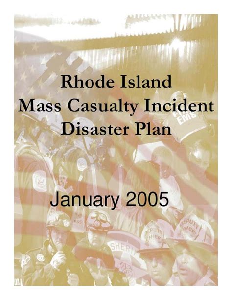 PDF Rhode Island Mass Casualty Incident Disaster Plan DOKUMEN TIPS