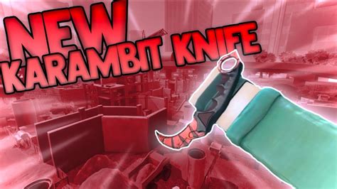 NEW RARE Karambit Knife In Rush Point Roblox Valorant YouTube