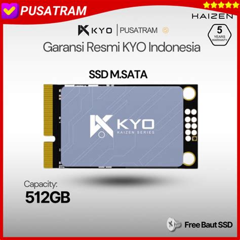 Jual SSD MSATA M SATA M SATA 512GB KAIZEN RESMI GARANSI 5 TAHUN