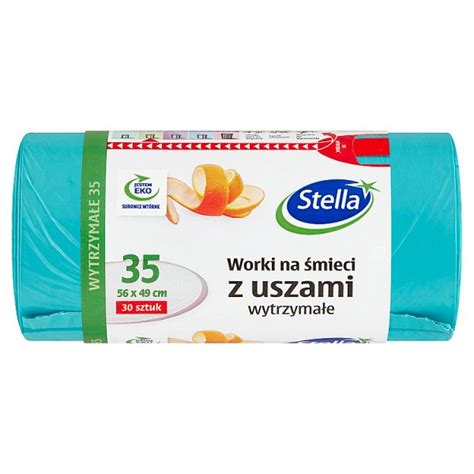 Stella Worki na śmieci z uszami 35 30 sztuk 1 op 30 szt Stella Spar