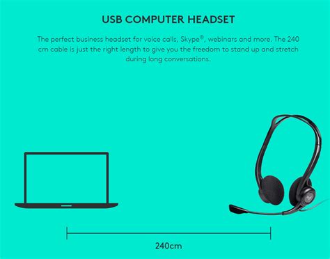 Logitech H370 Usb Headset With Noise Canceling Microphone In Line Con Jg Superstore