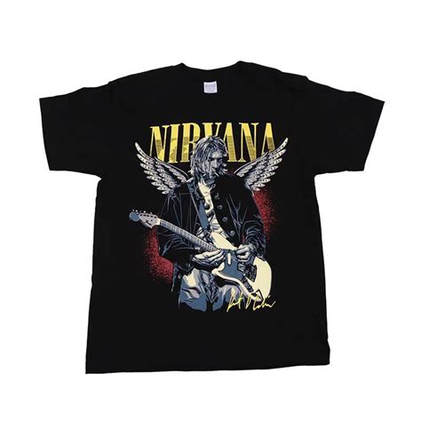 NIRVANA T Shirt Kurt Cobain Same Vtg Street Rock Black Beatles Sex