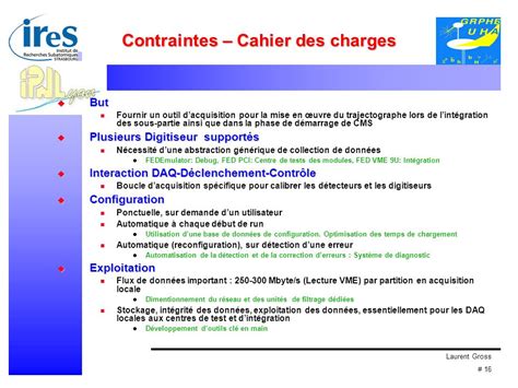 Laurent Gross Syst Me De Contr Le Et Dacquisition De Donn Es Du