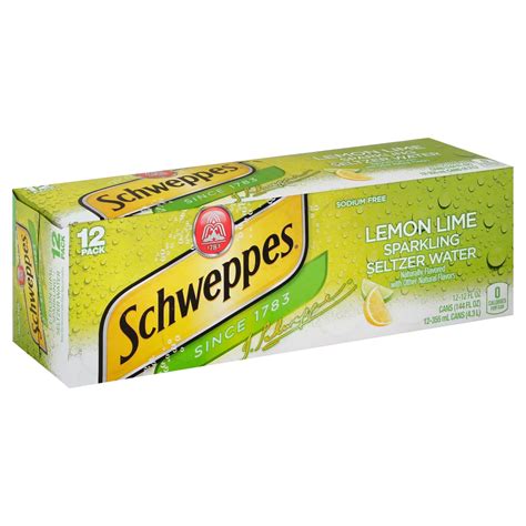 Schweppes Lemon Lime Sparkling Seltzer Water Shop Water At H E B