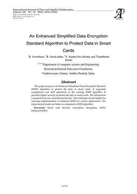 (PDF) An Enhanced Simplified Data Encryption Standard Algorithm to ...