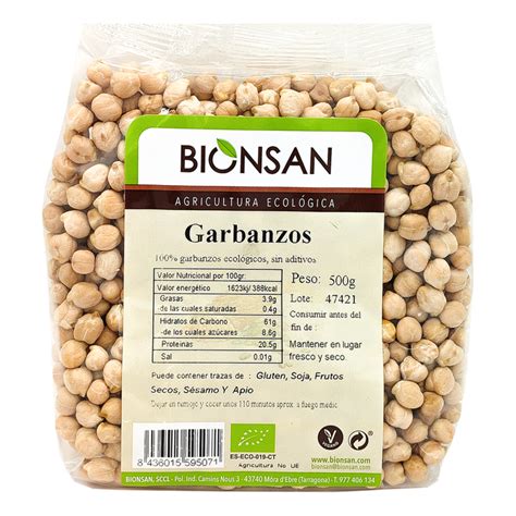 Garbanzos Pedrosillanos En Grano Ecol Gicos Gr Bionsan Bionsan