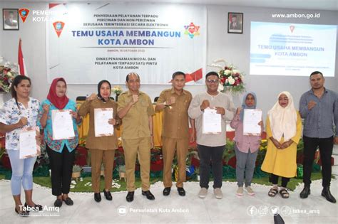 Pemkot Lampaui Target 1000 Nib Pemerintah Kota Ambon