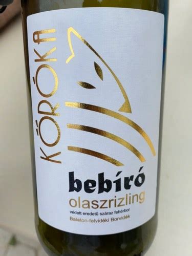 Koroka Bebiro Olaszrizling Vivino US