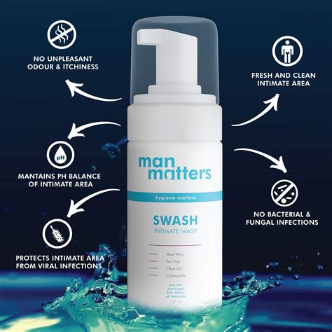 Man Matters Intimate Wash For Men Anti Bacterial Anti Itch Anti