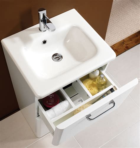 Hib Palamas Floor Standing Vanity Unit And Basin Mm White