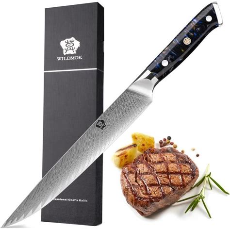 Couteau D Couper Damass Couteau Viande Professionnel Tranchant De