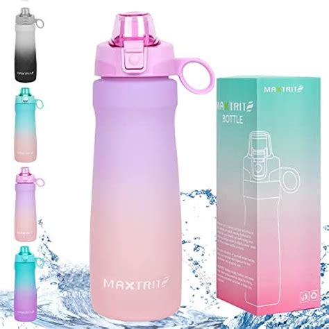 32oz Daily Cute Water Bottle With Handle Reusable Tritan Plastic Bpa Free Leakproof Water Jug