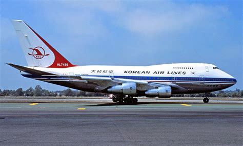 HL-7456. Korean Air Lines - in the original livery at an unknown ...