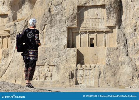 Iran, Ancient Naqsh-e Rustam Necropolis Stock Photo - Image of dark, achaemenid: 133851502