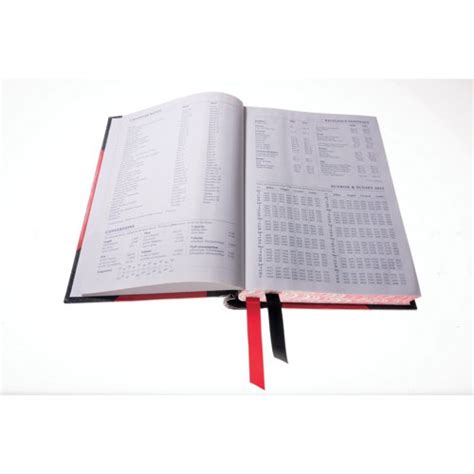 Collins A Desk Diary Pages Per Day Black Red