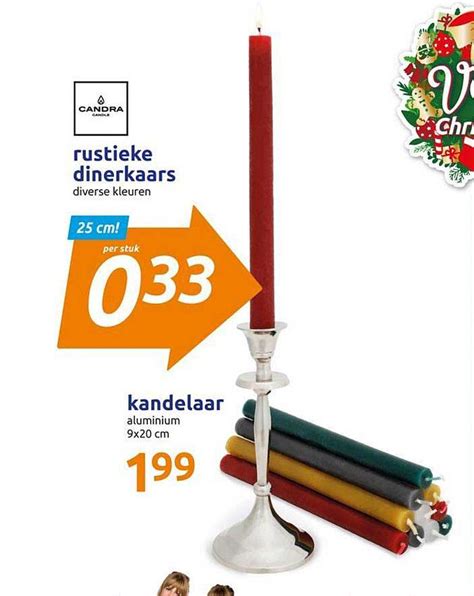 Rustieke Dinerkaars En Kandelaar Aanbieding Bij Action 1Folders Nl