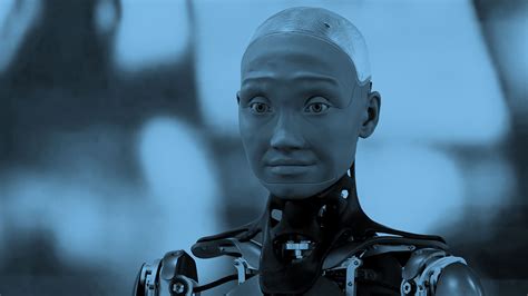 man meets machinean interview  ameca  humanoid robot