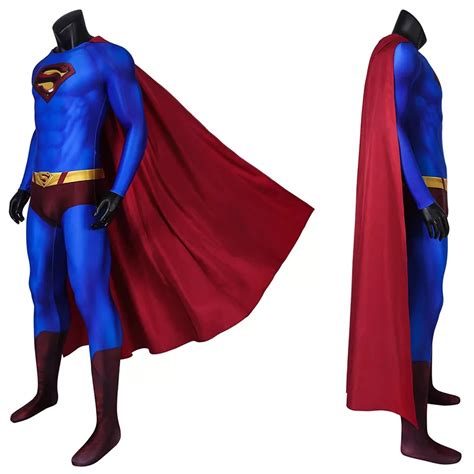 Superman Suit Clark Kent Cosplay Costumes Dc Comic Justice League Superheros Outfits For Mens