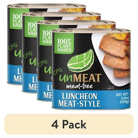 4 Pack Unmeat Luncheon Meat Style 116oz Can