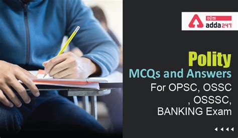 Polity MCQs And Answers For OPSC OSSC OSSSC BANKING Exam 8th August