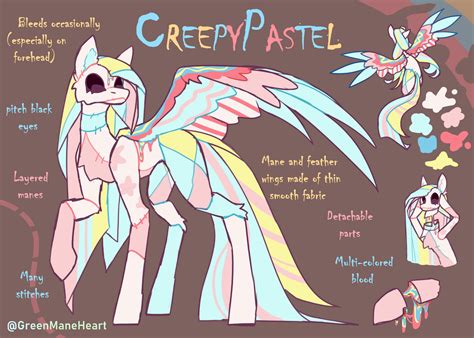 Creepy Pastel Mlp Oc Concept Art By Greenmaneheart On Deviantart