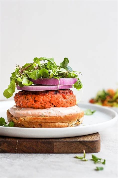 Favorite Salmon Burgers With Homemade Aioli Fit Foodie Finds