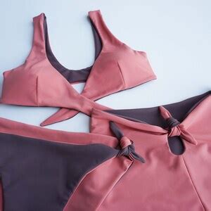 Reversible Bikini Set Xs Size Sustainable Swimwear Etsy