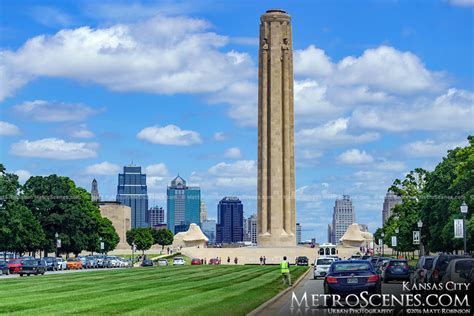 The Liberty Memorial with downtown Kansas City - MetroScenes.com ...