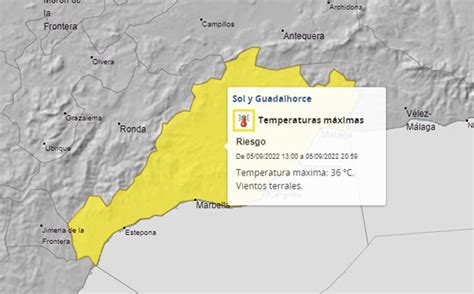 Alerta Amarilla El Terral Eleva Las Temperaturas En La Costa Del Sol