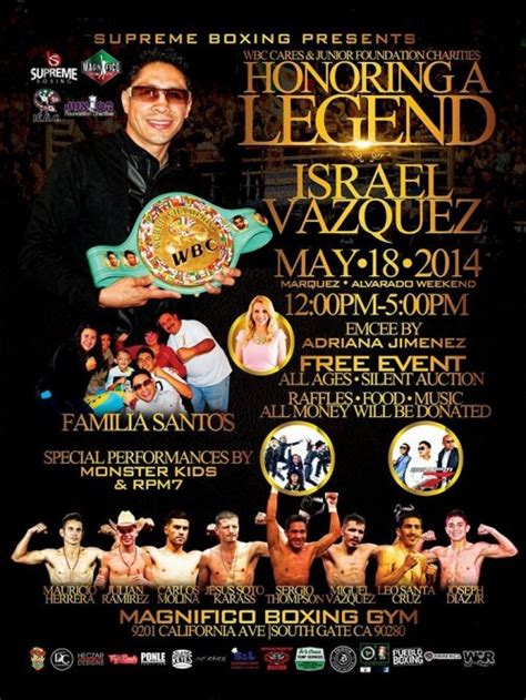 THIS Sunday: Meet Israel Vazquez & Champs!