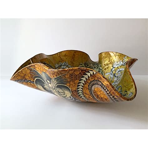 Jill Barnes Dacey Vessel 032 Exhibition Room Decoupage Glass