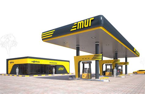 Design of gas station. :: Behance