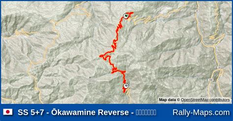 Ss Kawamine Reverse Stage Map Kumakogen Rally