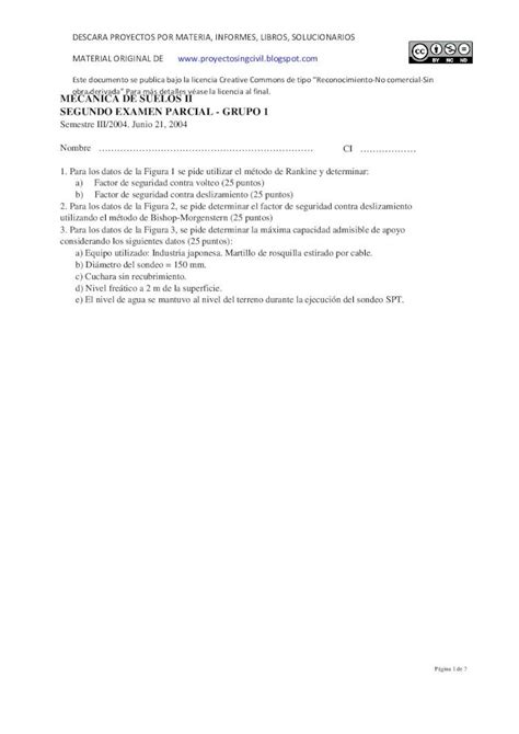 PDF Examen Resuelto De Mecanica De Suelos DOKUMEN TIPS