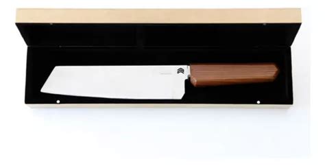 Faca De Cozinha Japonesa Santoku Polegadas Inox Madeira Frete Gr Tis