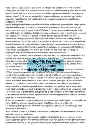 Las Personas Que Aprenden Otro Idioma Cuando Son Nios P Pdf