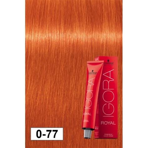 Schwarzkopf Igora Royal 60g 0 77 Orange Concentrate Hairwhisper Canadian Made Shears