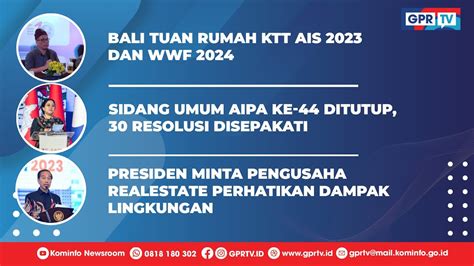 Sidang Umum Aipa Ke Ditutup Resolusi Disepakati Kominfo