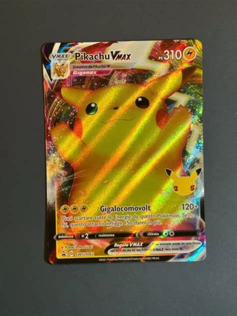 Carte PokÉmon Pikachu Vmax Swsh062 Promo Gran Festa Mint Ita Eur 14 00