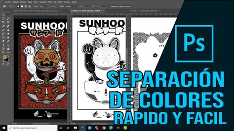 Serigrafia Separacion De Colores Planos En Photoshop Tutorial Youtube