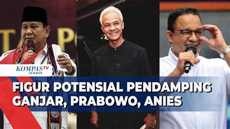 Ini Figur Potensial Calon Wakil Presiden Untuk Ganjar Prabowo Dan