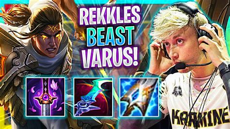 Rekkles Is A Beast With Varus Fnc Rekkles Plays Varus Adc Vs Ezreal