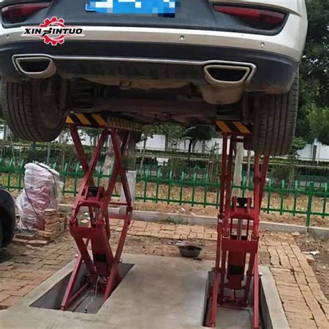 Jintuo Pneumatic Lifting Carjack Underground Scissor Car Lift Car