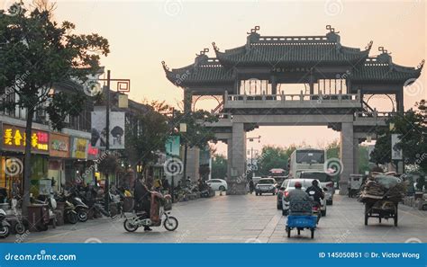 At The Zhouzhuang Water Town Suzhou China Editorial Photo Image Of